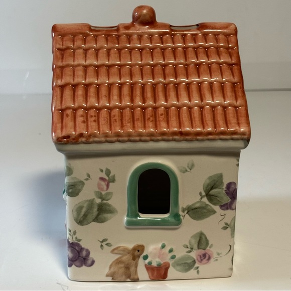 Pfaltzgraff Grape & Vine Cottage House Candle Holder Votive LIKE NEW - Picture 2 of 9